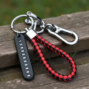 Key Ring with Phone Number
