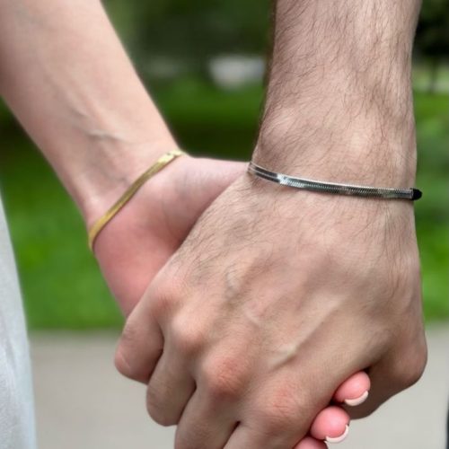 Introducing our unisex chain braceletUnisex chain bracelets to wear with your boyfriend💘Our pre (2).jpg